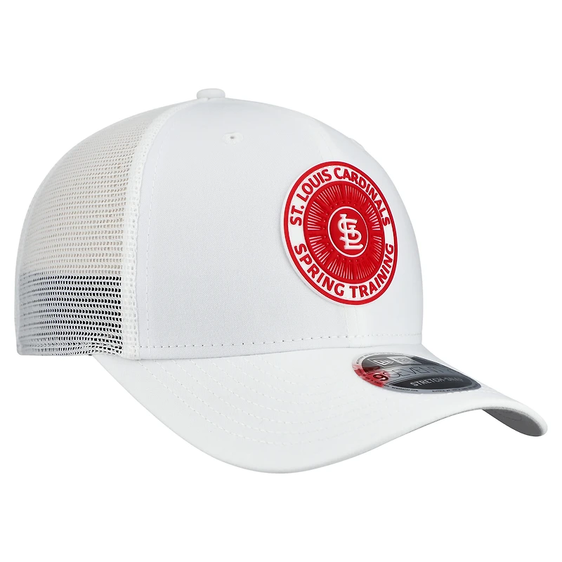 Men's New Era White St. Louis Cardinals 2026 Spring Training Fan Pack 9SEVENTY Adjustable Trucker Hat