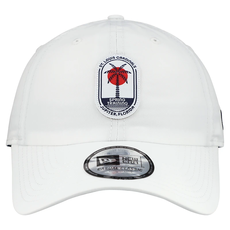 Casquette New Era blanche St. Louis Cardinals 2026 Spring Training Fan Pack Icon Casual Classic pour homme
