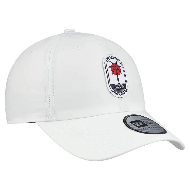 Casquette New Era blanche St. Louis Cardinals 2026 Spring Training Fan Pack Icon Casual Classic pour homme