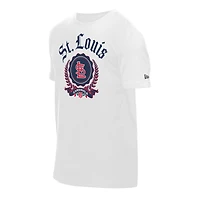 Men's New Era  White St. Louis Cardinals Fleur Domestic T-Shirt