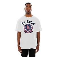 Men's New Era  White St. Louis Cardinals Fleur Domestic T-Shirt