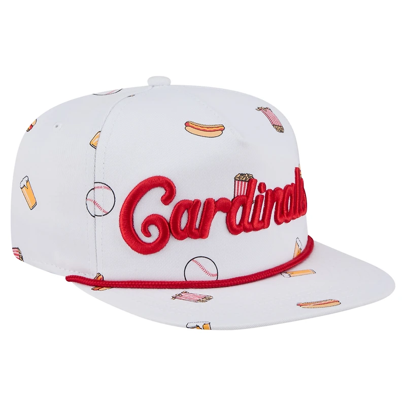 Men's New Era White St. Louis Cardinals Team Cheer Rope 19TWENTY Adjustable Hat