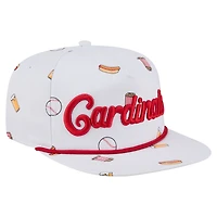 Men's New Era White St. Louis Cardinals Team Cheer Rope 19TWENTY Adjustable Hat