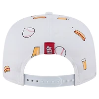 Men's New Era White St. Louis Cardinals Team Cheer Rope 19TWENTY Adjustable Hat