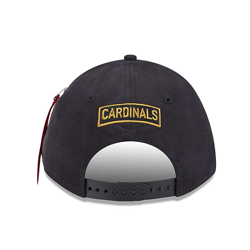 Men's New Era x Alpha Industries  Black St. Louis Cardinals A-Frame 9FORTY Adjustable Hat