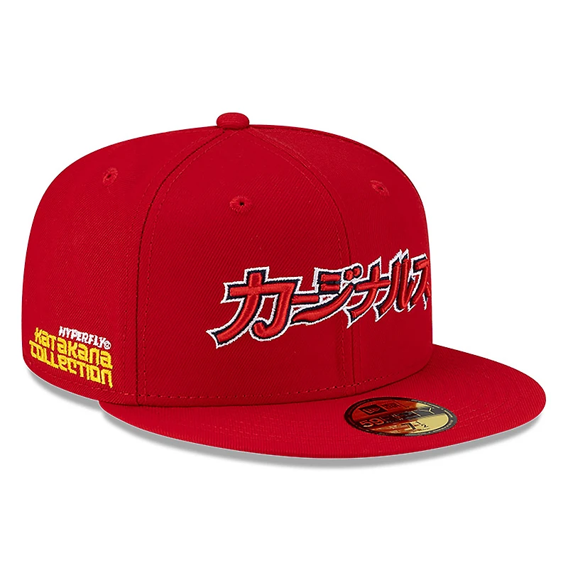 Casquette ajustée 59FIFTY rouge New Era x Hyperfly des Cardinals de Saint-Louis pour homme