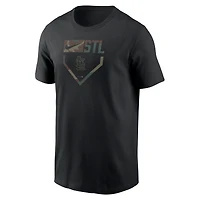 T-shirt camouflage Nike noir St. Louis Cardinals pour homme