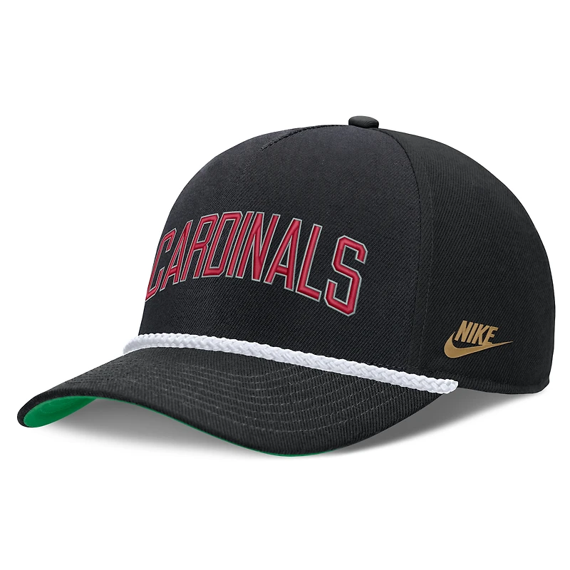 Men's Nike Black St. Louis Cardinals Cooperstown Collection Rise Adjustable Hat