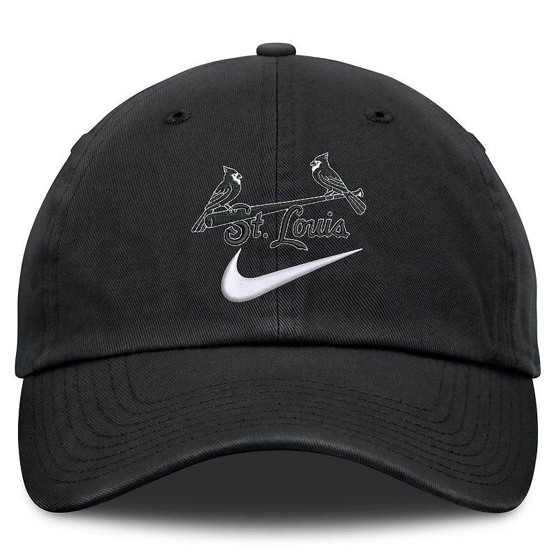 Men's Nike Black St. Louis Cardinals Primetime Club Adjustable Hat