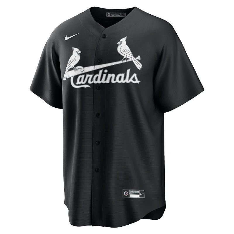 Maillot Nike noir réplique des Cardinals de Saint-Louis pour homme