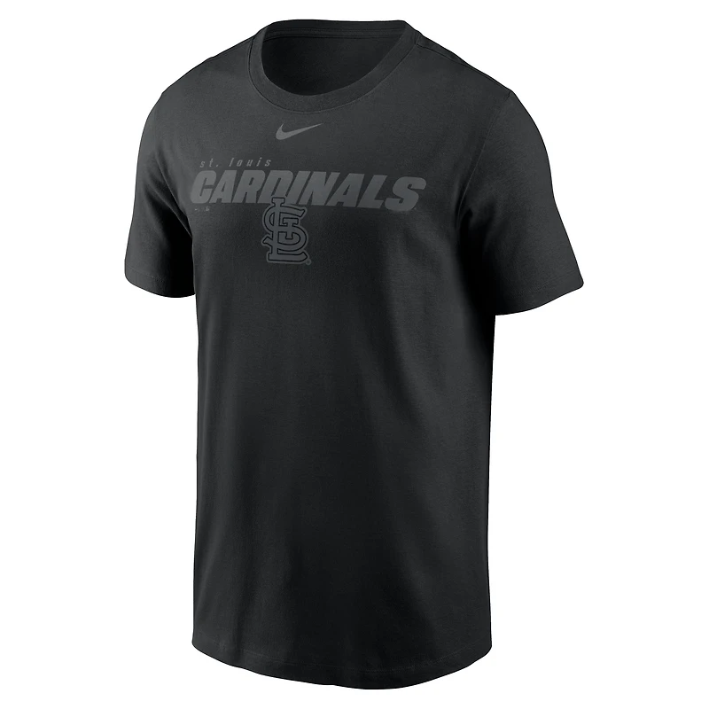 T-shirt Nike noir St. Louis Cardinals Tonal Club pour homme