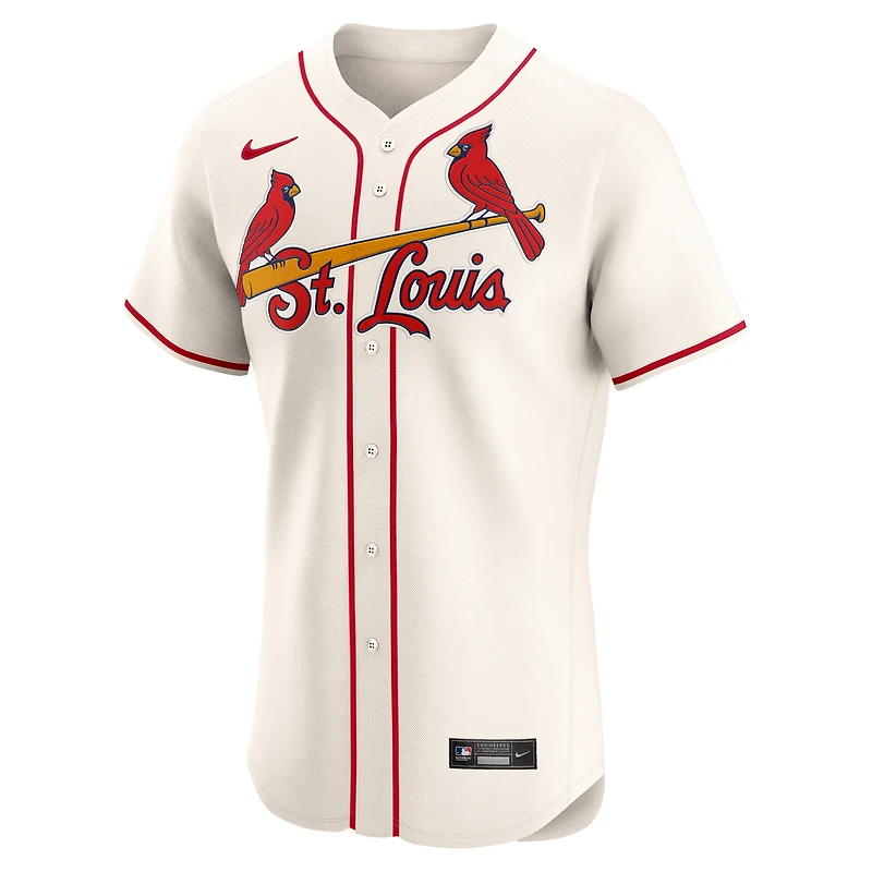 Men's Nike Cream St. Louis Cardinals Alternate Elite Jersey