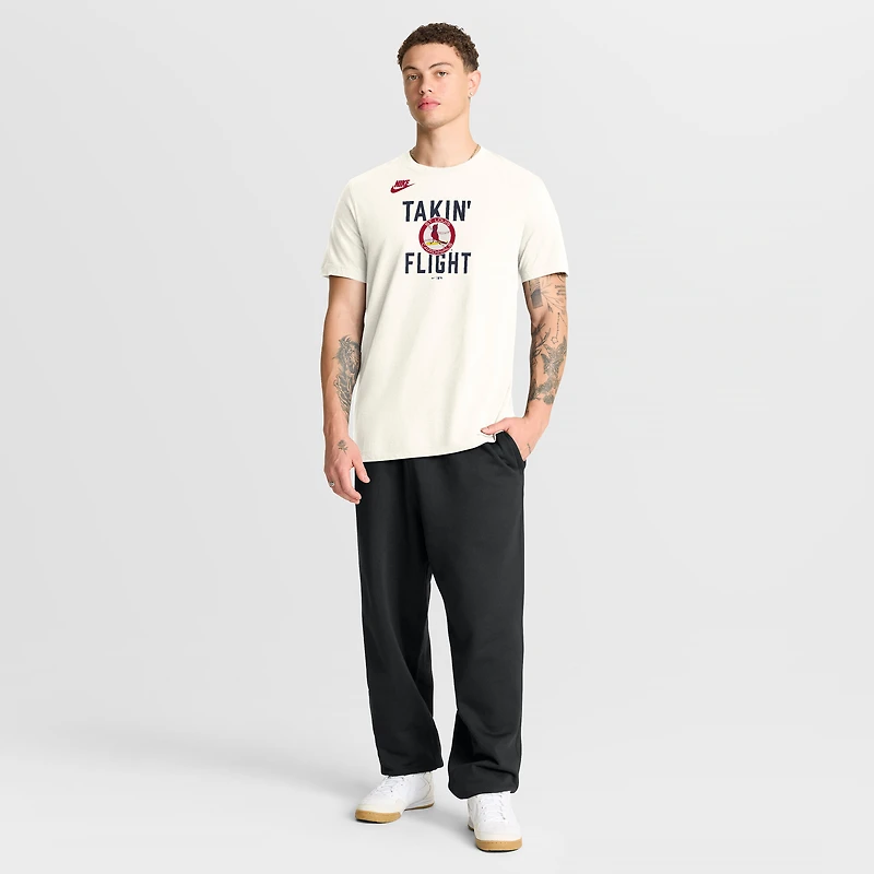 Men's Nike Cream St. Louis Cardinals Cooperstown Collection ‘70s Inspired T-Shirt