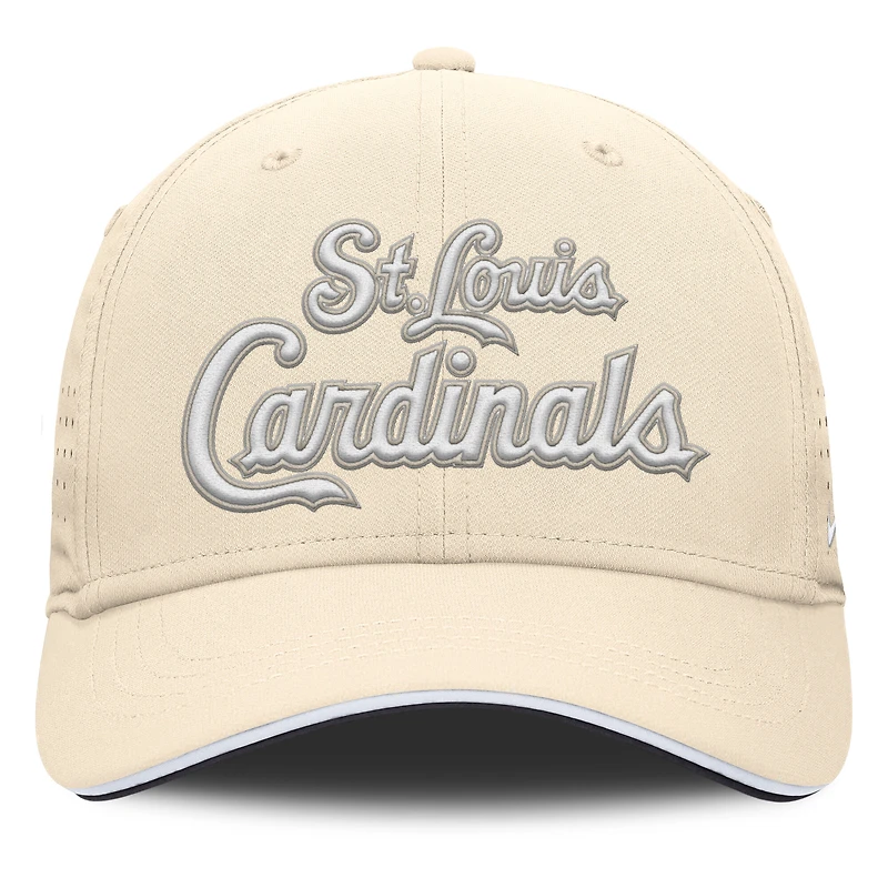Men's Nike  Cream St. Louis Cardinals Rise Performance Flex Hat