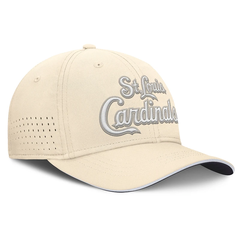 Men's Nike  Cream St. Louis Cardinals Rise Performance Flex Hat