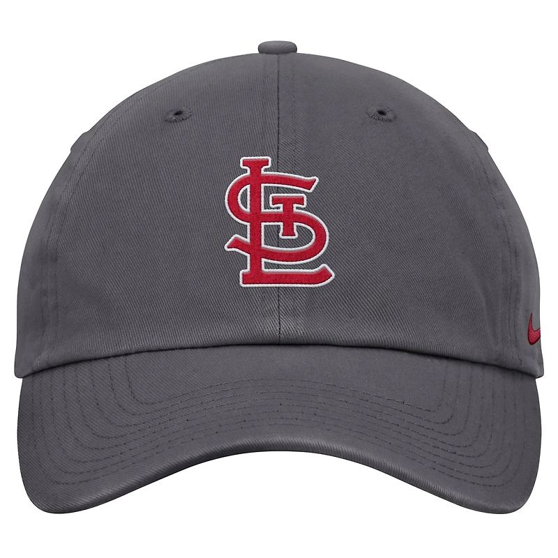 Casquette ajustable Nike grise St. Louis Cardinals Club pour homme