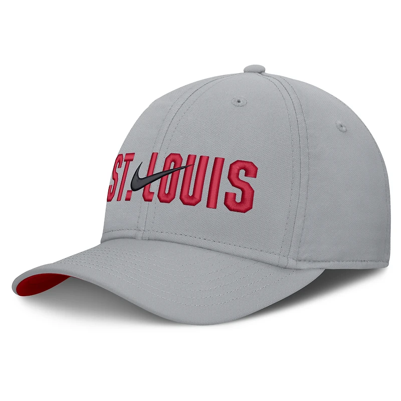 Men's Nike Gray St. Louis Cardinals Primetime Rise Dri-FIT Flex Hat