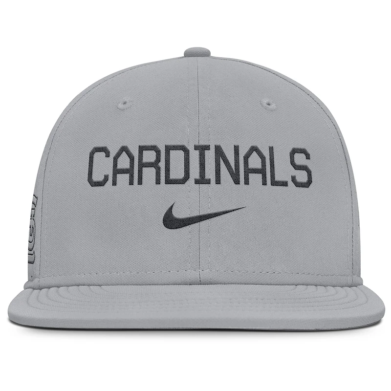 Men's Nike Gray St. Louis Cardinals True Performance Fitted Hat