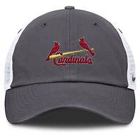 Men's Nike Gray St. Louis Cardinals Wordmark Club Adjustable Trucker Hat
