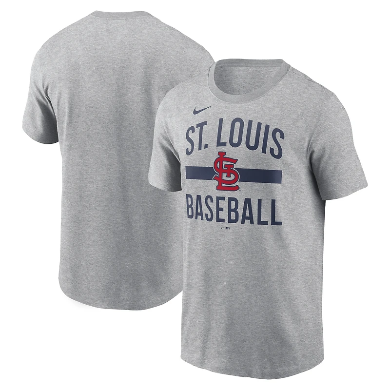 T-shirt Nike Heather Grey St. Louis Cardinals pour homme