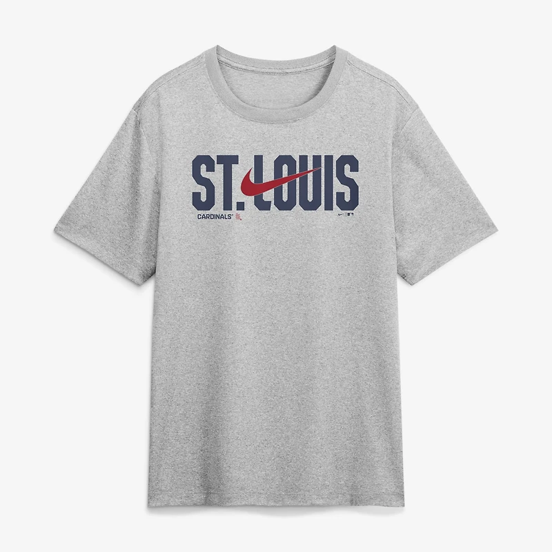 Men's Nike Heather Gray St. Louis Cardinals Swoosh Legend Dri-FIT T-Shirt