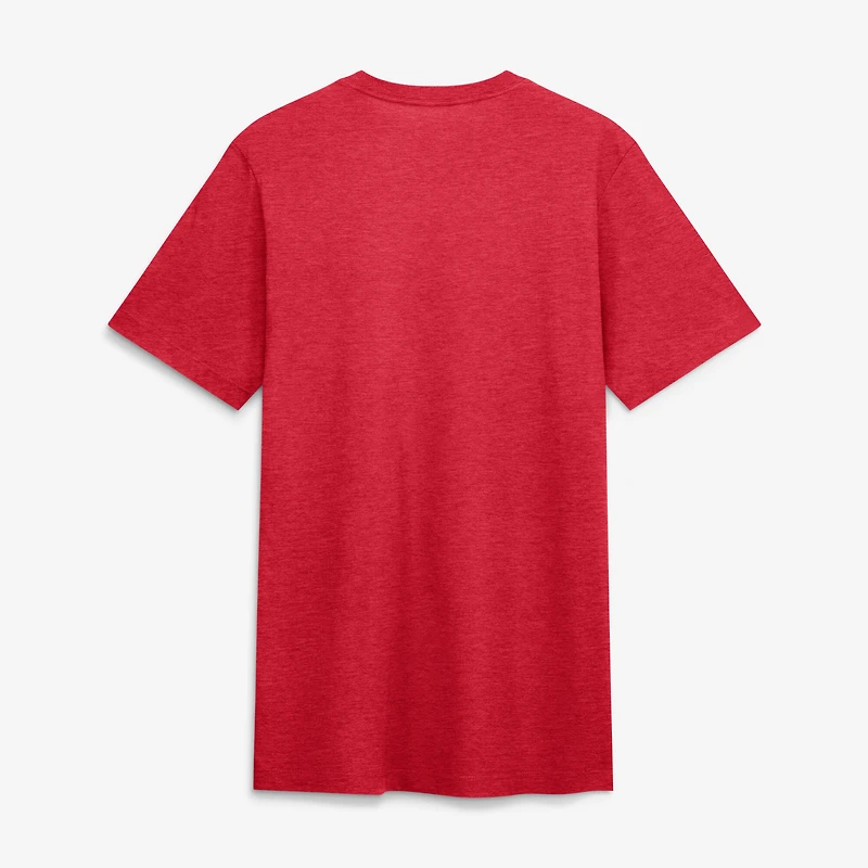 T-shirt Nike pour homme, rouge chiné, St. Louis Cardinals, modèle Stacked Tri-Blend