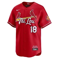 Men's Nike Jordan Walker Red St. Louis Cardinals City Connect Limited Jersey
