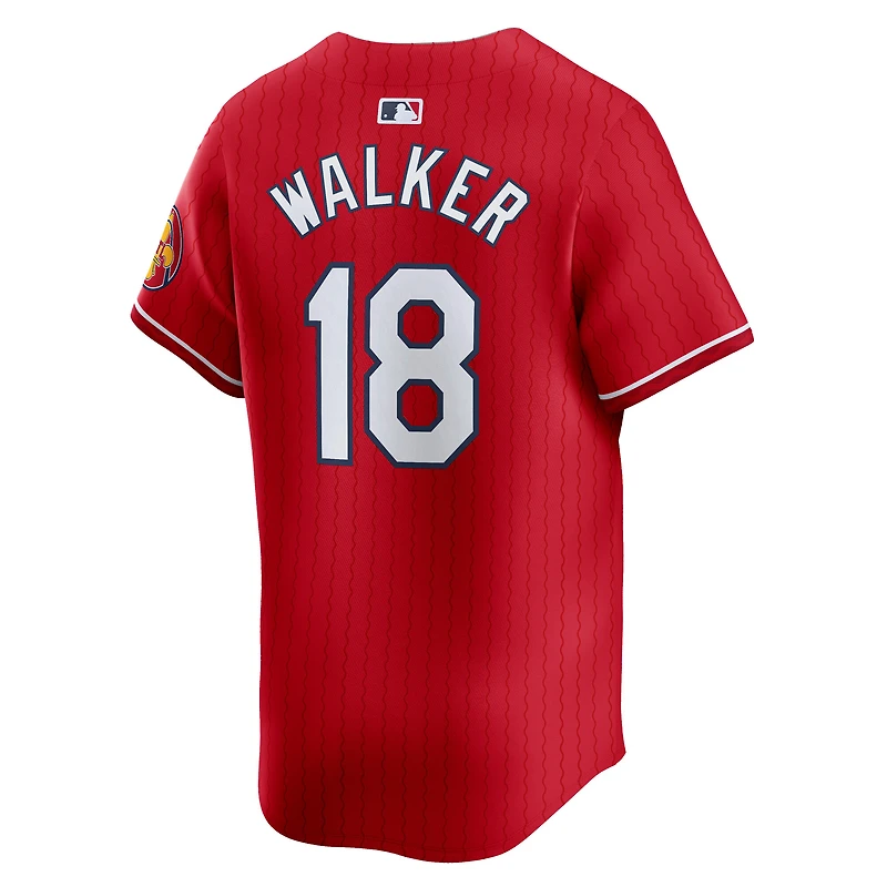 Men's Nike Jordan Walker Red St. Louis Cardinals City Connect Limited Jersey