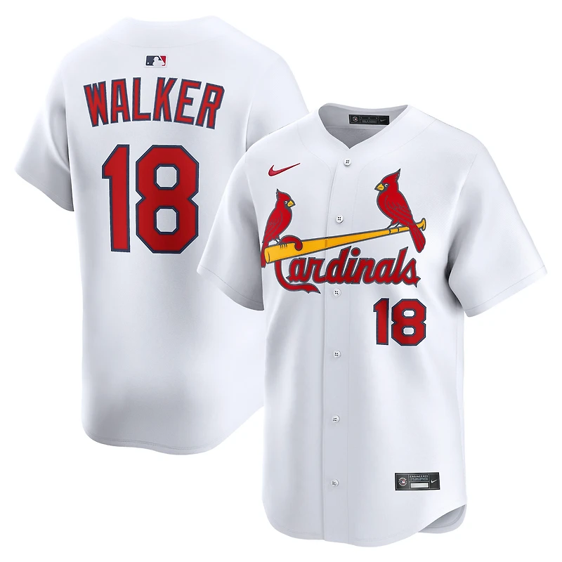Men's Nike Jordan Walker White St. Louis Cardinals Home Limited Player Jersey