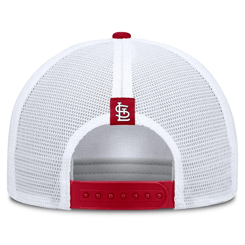 Men's Nike  Khaki/Red St. Louis Cardinals Rise A-Frame Trucker Adjustable Hat