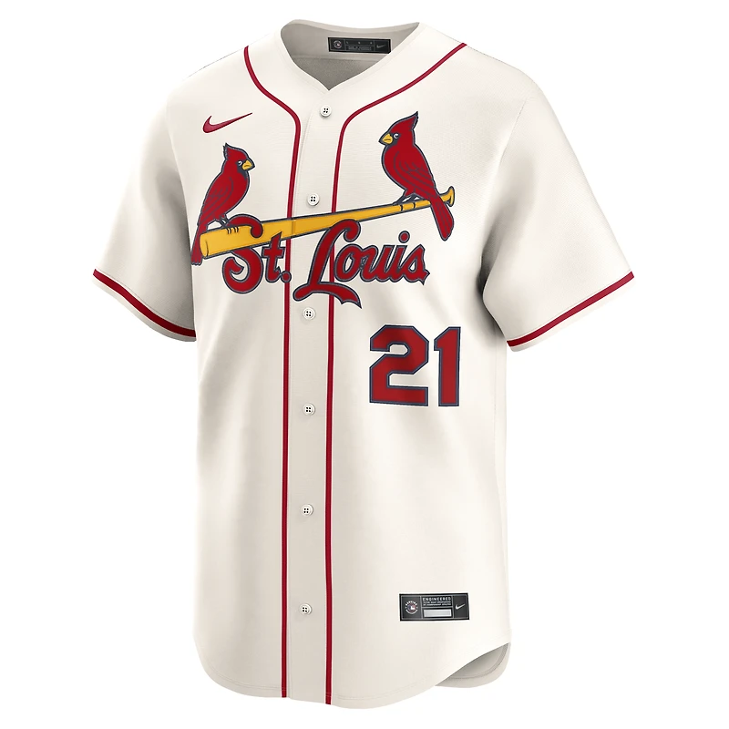 Men's Nike Lars Nootbaar Cream St. Louis Cardinals Alternate 2 Limited Jersey