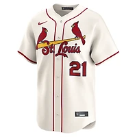 Men's Nike Lars Nootbaar Cream St. Louis Cardinals Alternate 2 Limited Jersey
