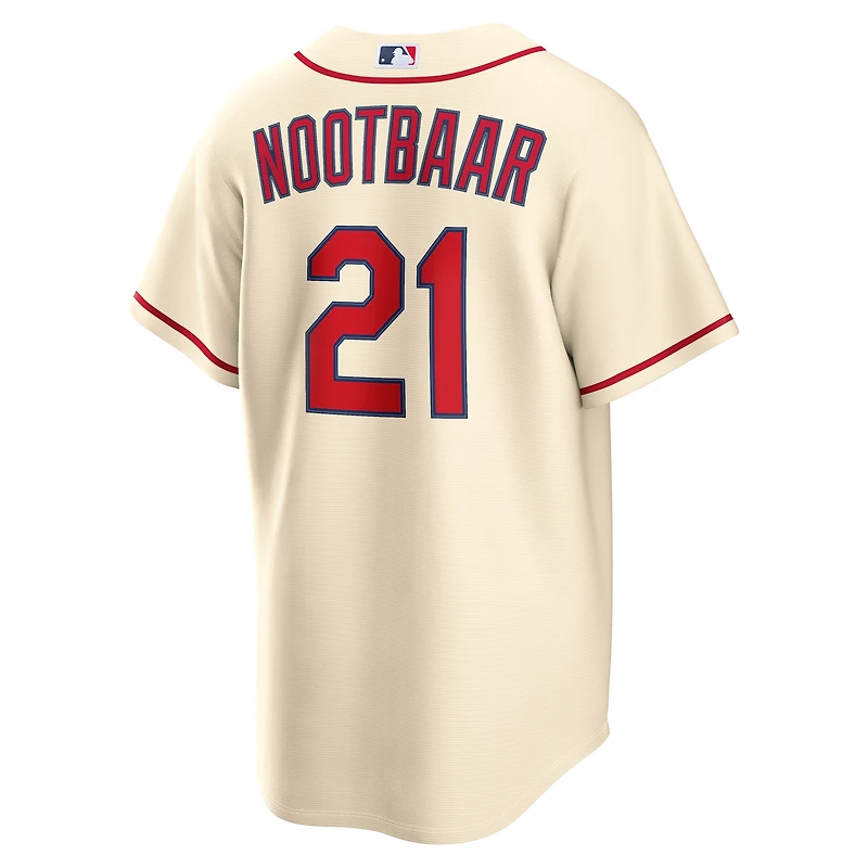 Men's Nike Lars Nootbaar Cream St. Louis Cardinals Alternate Replica Jersey