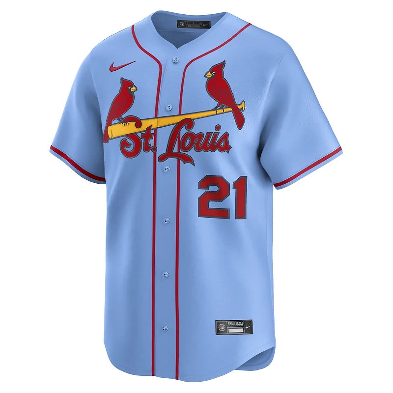 Men's Nike Lars Nootbaar Light Blue St. Louis Cardinals Alternate Limited Jersey