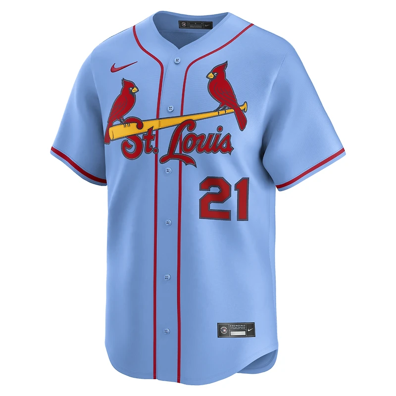 Maillot Nike Lars Nootbaar blanc pour homme, édition limitée, domicile des Cardinals de Saint-Louis