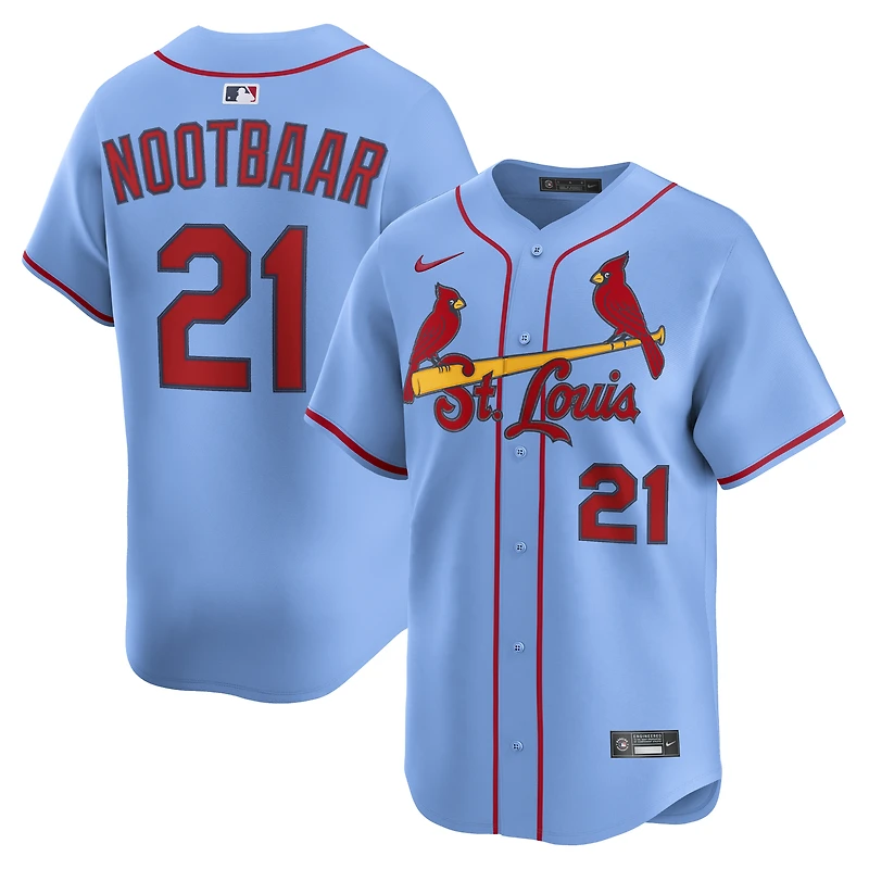 Men's Nike Lars Nootbaar Light Blue St. Louis Cardinals Alternate Limited Jersey