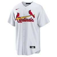 Maillot Nike Lars Nootbaar blanc pour homme, réplique domicile des Cardinals de Saint-Louis