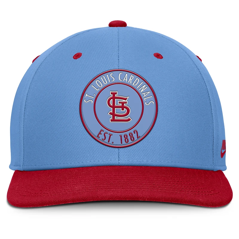 Men's Nike Light Blue/Red St. Louis Cardinals Cooperstown Collection Pro Dri-FIT Snapback Hat