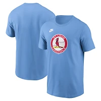 T-shirt Nike bleu clair avec logo de l'équipe la collection Cooperstown des Cardinals St. Louis pour hommes