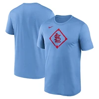 T-shirt Nike Icon Legend Performance bleu clair pour homme des Cardinals de Saint-Louis