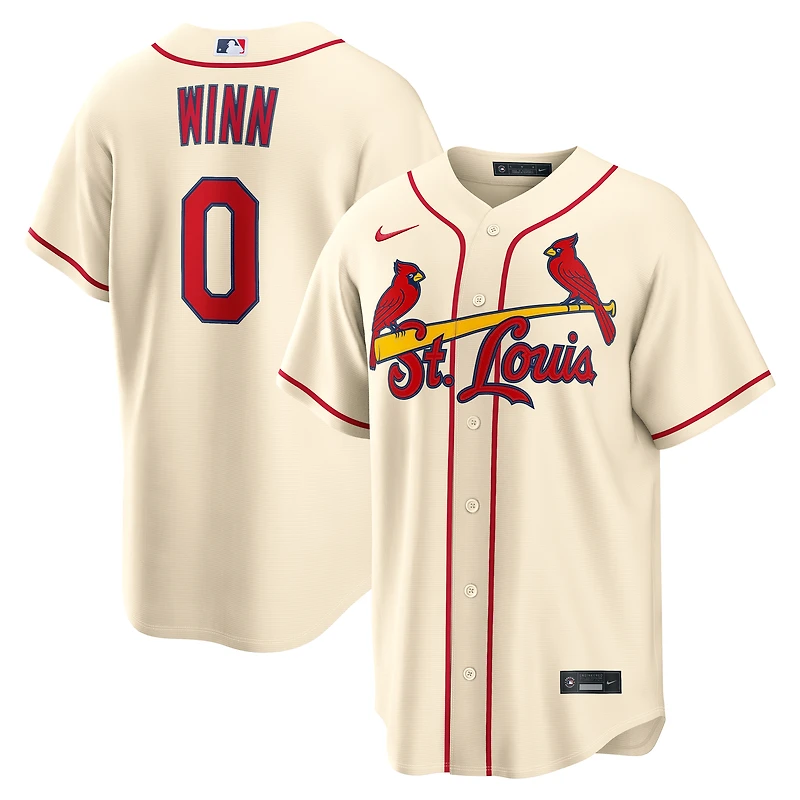 Maillot réplique alternatif Nike Masyn Winn crème des Cardinals de Saint-Louis pour homme