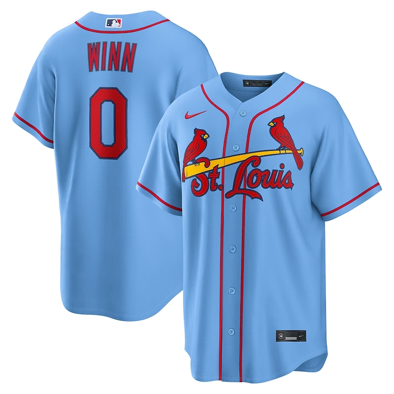 Maillot réplique alternatif Nike Masyn Winn bleu clair des Cardinals de Saint-Louis pour homme