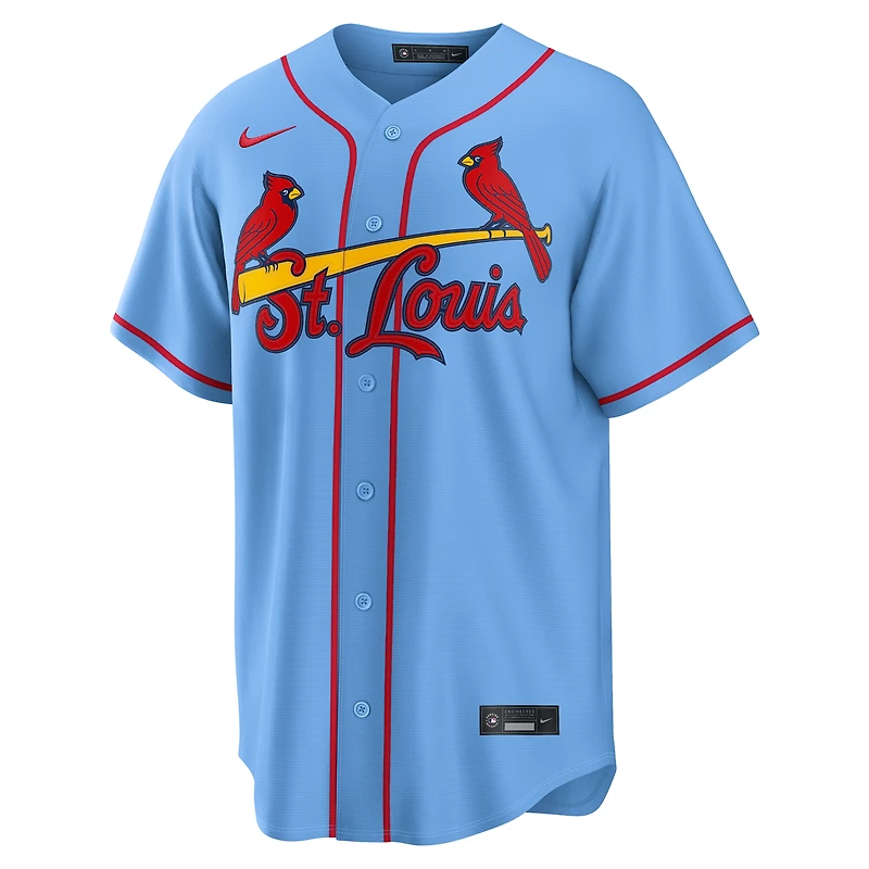 Maillot réplique alternatif Nike Masyn Winn bleu clair des Cardinals de Saint-Louis pour homme