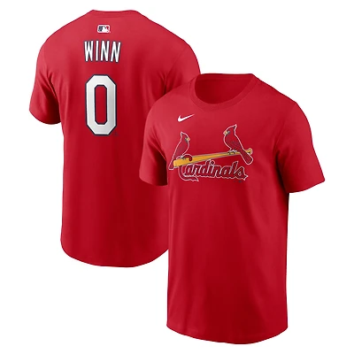 T-shirt Nike Masyn Winn rouge pour homme, avec nom et numéro des Cardinals de Saint-Louis
