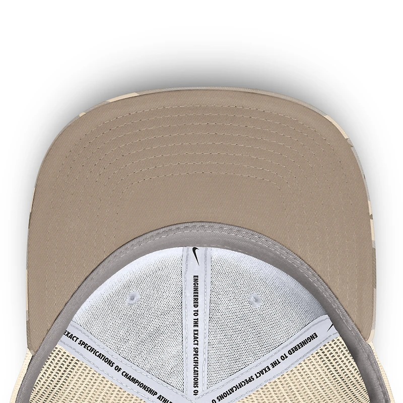 Men's Nike Natural St. Louis Cardinals Camo Natural Pack Rise Adjustable Trucker Hat