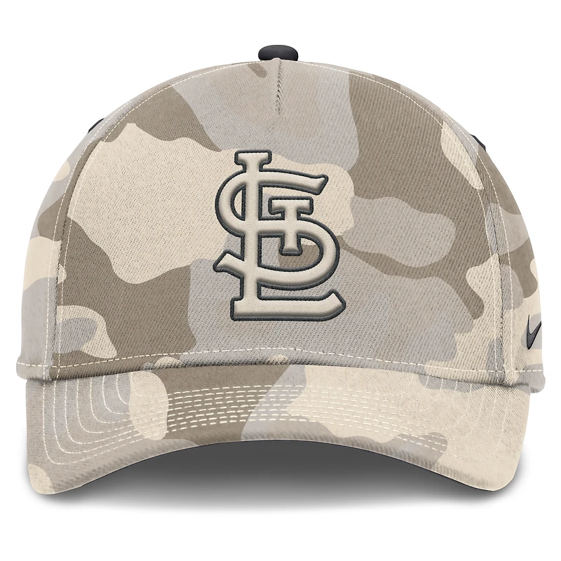 Men's Nike Natural St. Louis Cardinals Camo Pack Rise Adjustable Hat