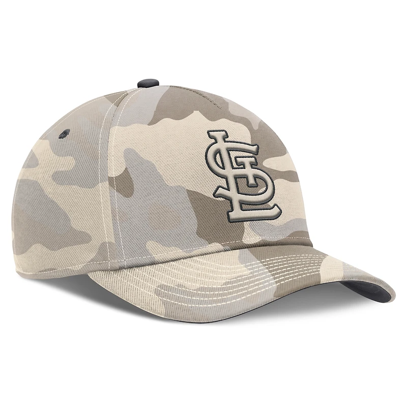 Men's Nike Natural St. Louis Cardinals Camo Pack Rise Adjustable Hat