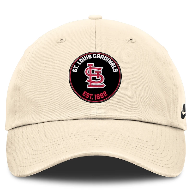 Men's Nike Natural St. Louis Cardinals Cooperstown Collection Club Adjustable Hat
