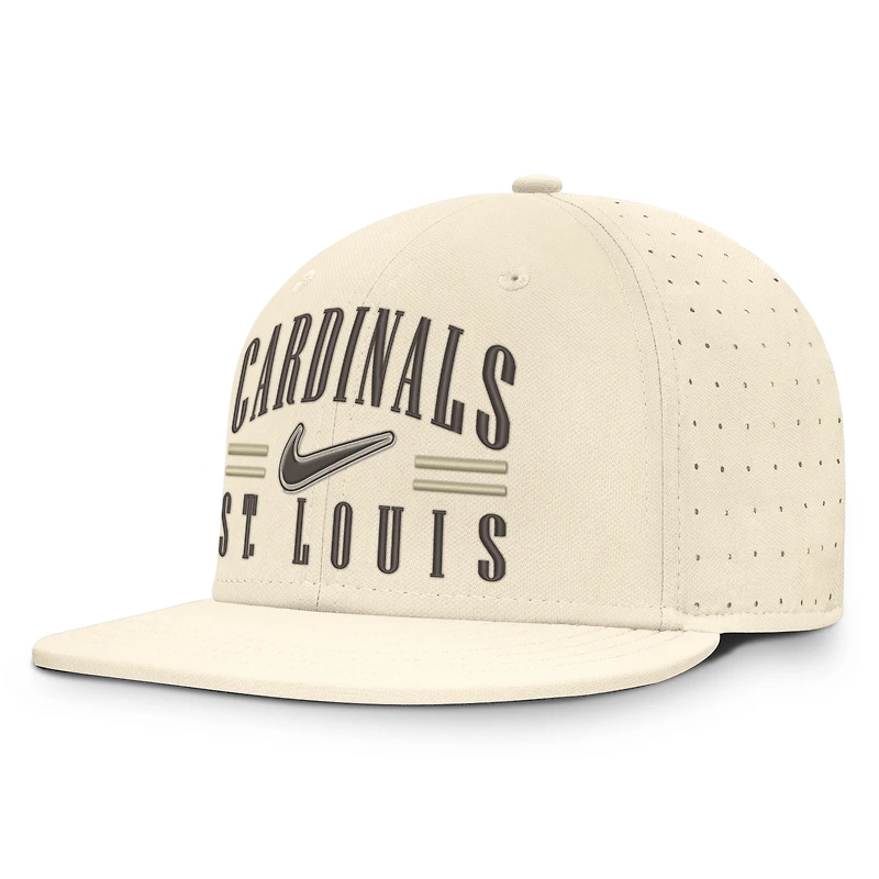 Men's Nike Natural St. Louis Cardinals True Dri-FIT AeroBill Fitted Hat