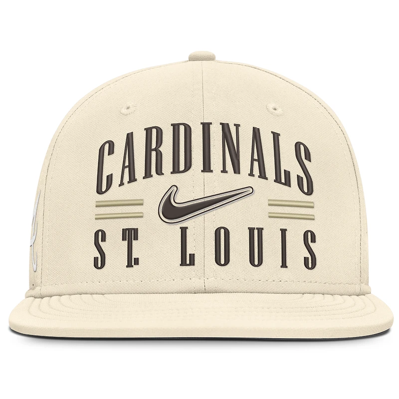 Men's Nike Natural St. Louis Cardinals True Dri-FIT AeroBill Fitted Hat